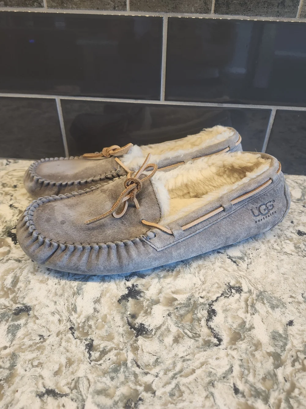 UGG Dakota Men's Grey Moccasin Slippers